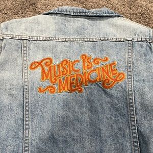 Music is Medicine Jean Jacket